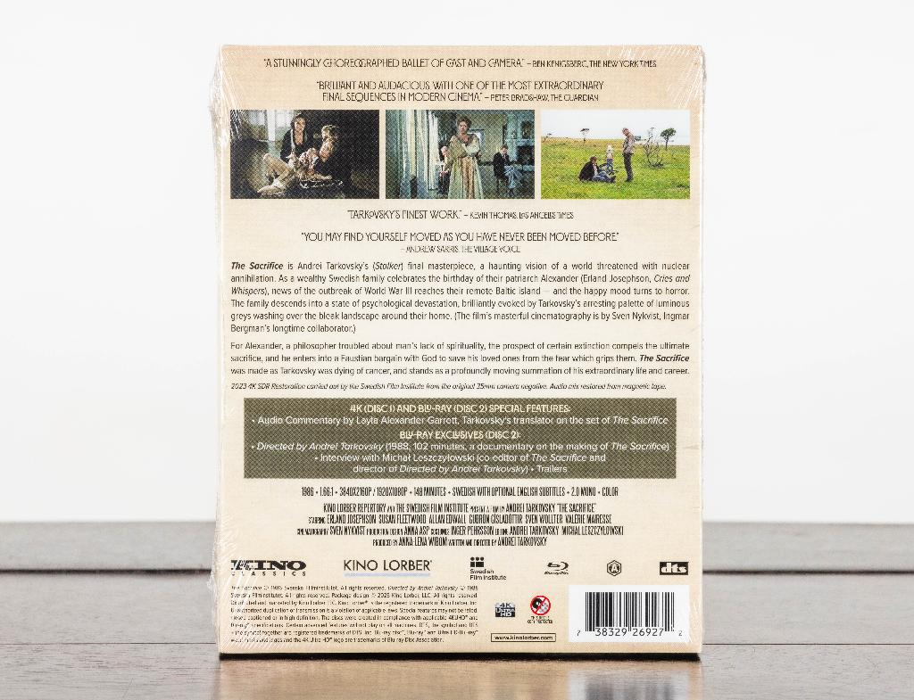 Sacrifice 4K UHD + Blu-Ray (US Import) Kino Lorber, -, -, Drama, Ophalen of Verzenden