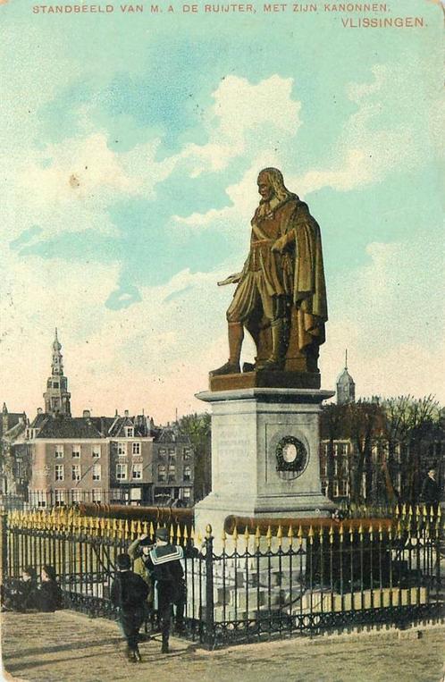 (378-324-027) Vlissingen  Standbeeld De Ruijter, Verzamelen, Ansichtkaarten | Nederland, Zeeland, Verzenden