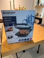 SilverCrest Panini Grill - Perfecte Panini's!, Ophalen of Verzenden, Uitneembare platen, Gebruikt