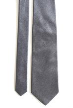 Nieuwe Boss, Hugo Boss 100% zijde stropdas, das, grijs, Effen, Verzenden, Nieuw, Hugo Boss