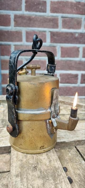 Carbidlamp van koper te koop. Werkend!! beschikbaar voor biedingen