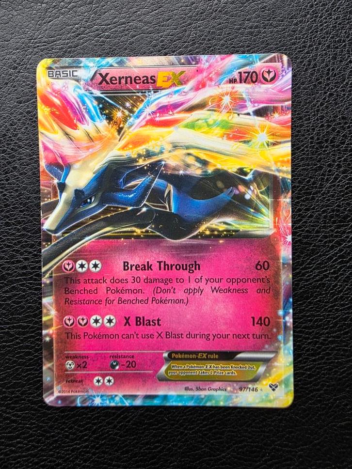 Xerneas ex #97 xy base, Hobby en Vrije tijd, Verzamelkaartspellen | Pokémon, Nieuw, Losse kaart, Ophalen of Verzenden