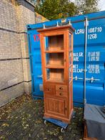 Vitrinekast/ buffetkast/bijzetkast teak onbehandeld, 200 cm of meer, Zo goed als nieuw, 25 tot 50 cm, 50 tot 100 cm