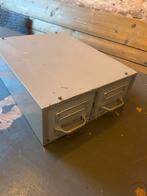 Vintage metalen industriële lade kastjes, Huis en Inrichting, Kasten | Ladekasten, Ophalen, Minder dan 50 cm, Gebruikt, 1 of 2 laden