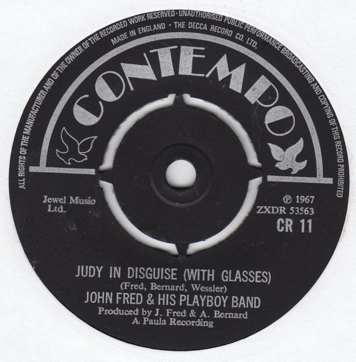 John Fred & His Playboy Band –Judy In Disguise (With Glasses, Cd's en Dvd's, Vinyl Singles, Single, Pop, 7 inch, Ophalen of Verzenden