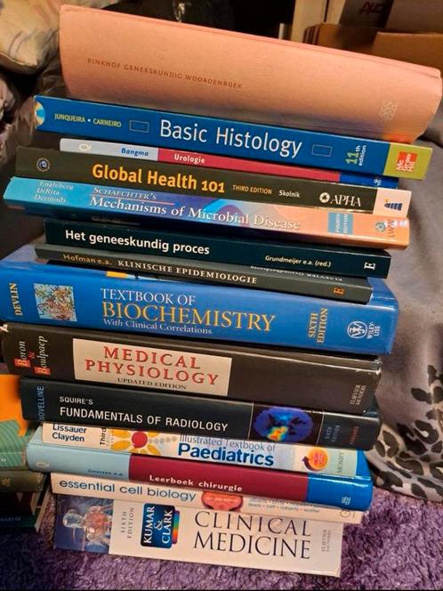 Studieboeken opleiding Geneeskunde Erasmus Universiteit, Boeken, Partijen en Verzamelingen, Zo goed als nieuw, Ophalen of Verzenden