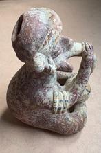 Beeld van pijprokende man, precolumbiaanse stijl, Ophalen of Verzenden