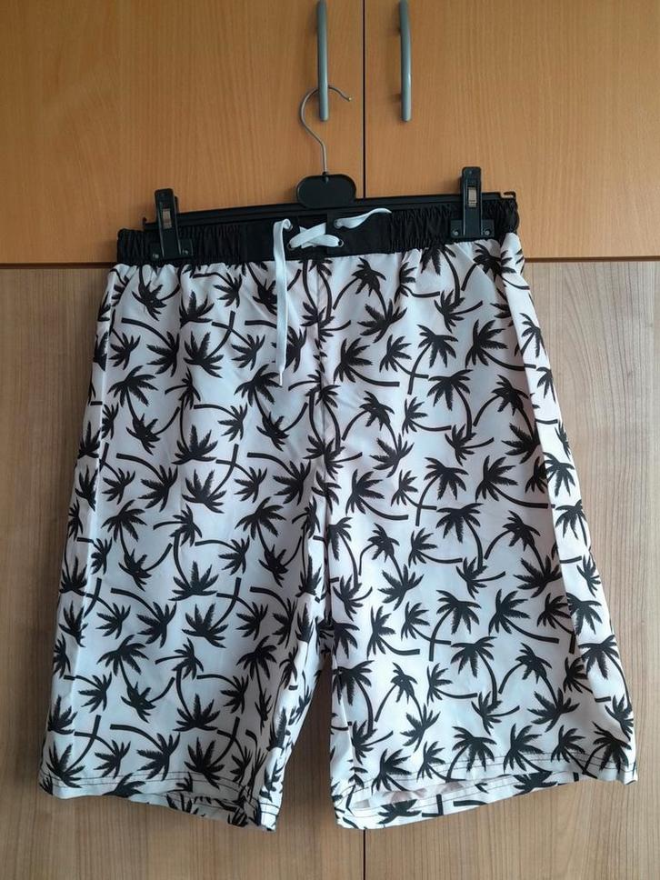 Zwemshort/korte broek wit met palmbomen Soho maat M, Kleding | Heren, Badmode en Zwemkleding, Zwemshort, Maat 48/50 (M), Zwart