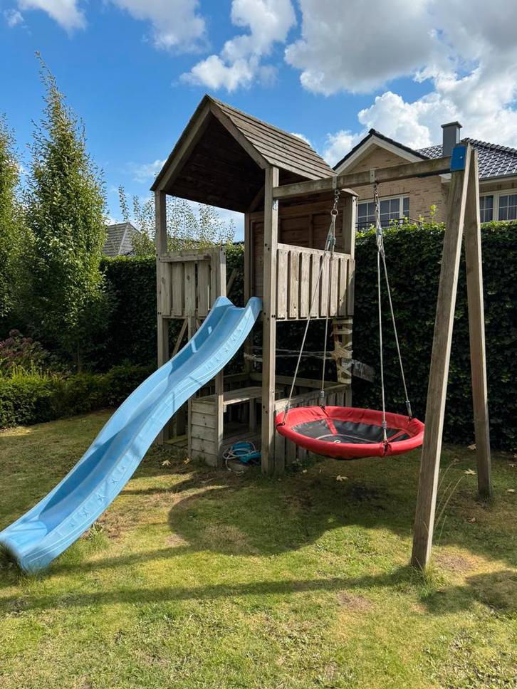 Speelhuisje, Kinderen en Baby's, Speelgoed | Buiten | Speeltoestellen, Gebruikt, Glijbaan, Ophalen