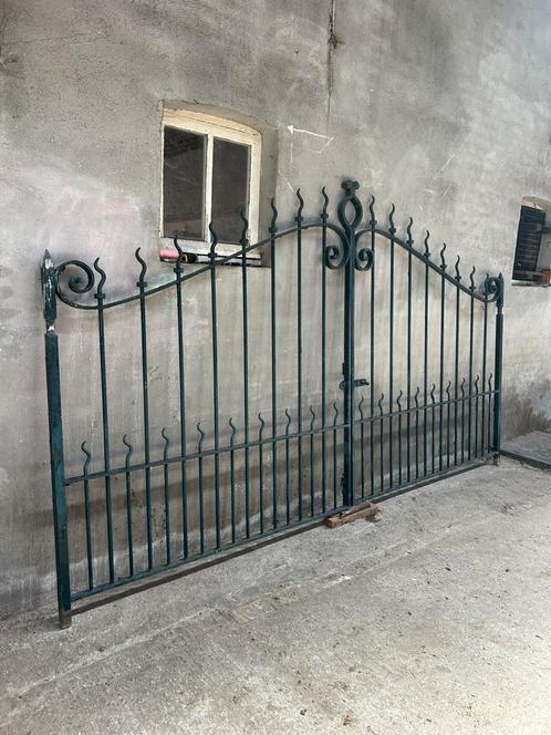Prachtig antiek vol smeedijzeren hekken of poort, Tuin en Terras, Tuinhekken en Hekwerk, Gebruikt, Tuinhek, IJzer, Ophalen