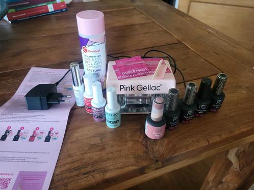 Pink Gellac Nagelset Compleet, Sieraden, Tassen en Uiterlijk, Uiterlijk | Cosmetica en Make-up, Zo goed als nieuw, Toebehoren
