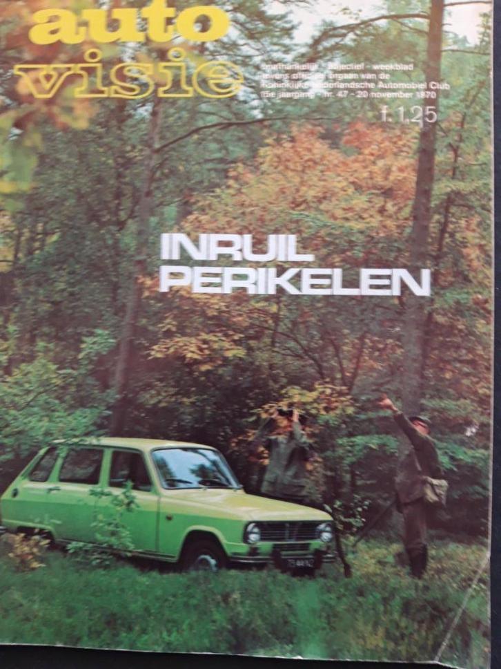 AutoVisie 47 '70 - o.a. tests Fiat 128, Renault 6 1100, Boeken, Auto's | Folders en Tijdschriften, Zo goed als nieuw, Algemeen