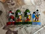 Set 4 vintage mickey Mouse glazen ( Disney ), Verzamelen, Disney, Ophalen of Verzenden, Mickey Mouse, Servies