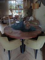 Completen Eethoek., Huis en Inrichting, Tafels | Eettafels, Ophalen, Gebruikt, Rond, Metaal