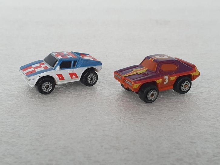 Lot van 2 Micro Machines voertuigen (Galoob), Kinderen en Baby's, Speelgoed | Speelgoedvoertuigen, Gebruikt, Ophalen of Verzenden