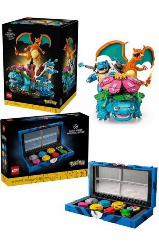 Lego Pokemon alles 3 sets! + Kanto badges !, Kinderen en Baby's, Speelgoed | Duplo en Lego, Nieuw, Ophalen of Verzenden