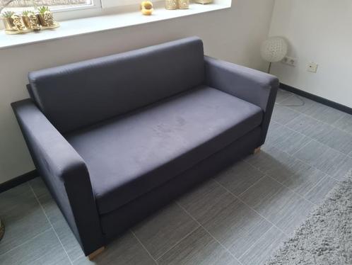 2-zits slaapbank grijs - compact, Huis en Inrichting, Slaapkamer | Slaapbanken, Gebruikt, Tweepersoons, Grijs, Ophalen