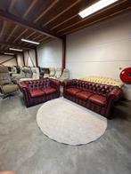 Oxblood rood chesterfield bankstel set 3+2 zits bank, 2871SK, Gebruikt, Klassieke, Mariansoliak8@gmail.com