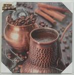 Canvas koffie met koffiebonen - Art Gallery 50x50 cm, Ophalen, Tweedehands, Tweedehands, 50 tot 75 cm