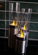 Blomus windlicht kandelaar rvs, Ophalen of Verzenden, Zo goed als nieuw, Metaal