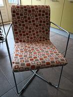 4 prachtige retro stoelen in crème oranje olijfgroen, Ophalen, Overige kleuren, Vier