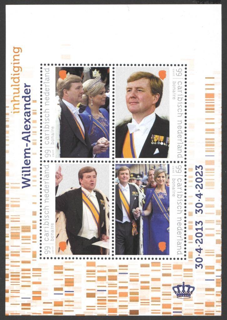 Caribisch Nederland 10 jaar Willem Alexander postfris 2023, Postzegels en Munten, Postzegels | Nederlandse Antillen en Aruba, Postfris