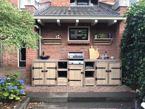 Buitenkeuken steiger/douglashout, Tuin en Terras, Buitenkeukens, Nieuw, Ophalen