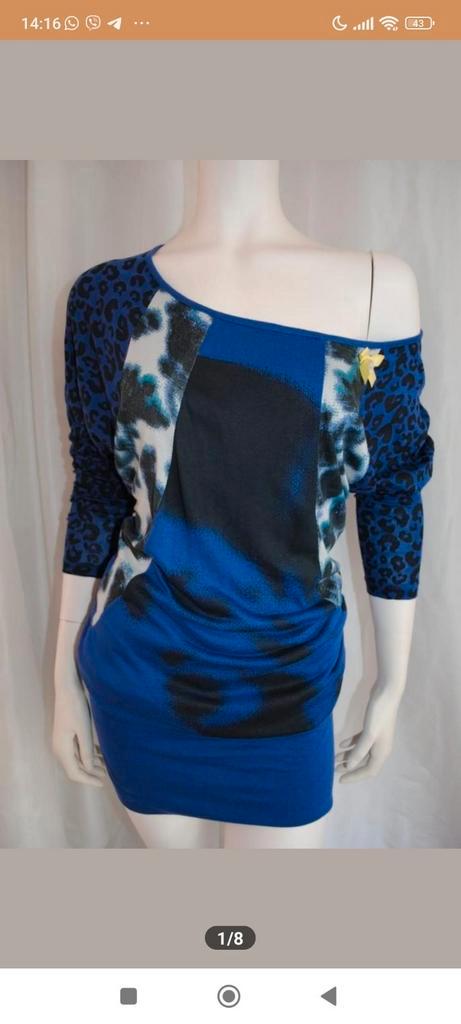 Nieuw! Silver Creek tuniek-jurk gezicht, S, Kleding | Dames, Blouses en Tunieken, Nieuw, Maat 36 (S), Paars, Verzenden