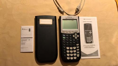 Texas Instrument TI-84 Plus met kabel en handleiding Frans 3, Diversen, Rekenmachines, Gebruikt, Ophalen of Verzenden