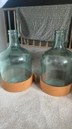 Mooie glazen potten (blauw glas), Antiek en Kunst, Ophalen of Verzenden