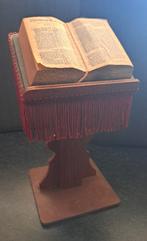 Vintage miniatuur bijbelstandaard 18 cm hoog, Ophalen of Verzenden, Zo goed als nieuw, Beeld(je)