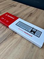 wired slimline USB keyboard with 5 multimedia keys - (US), Multimediatoetsen, Gembird, Nieuw, Ophalen of Verzenden