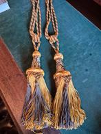 2 Gordijnkwasten Set Goud/bruin, Huis en Inrichting, Ophalen, Bruin, Minder dan 50 cm, Gebruikt