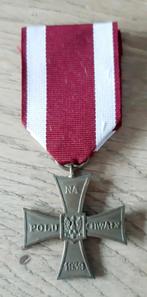 Cross of Valour Poolse Medaille 1939, Ophalen of Verzenden, Overige gebieden, Lintje, Medaille of Wings