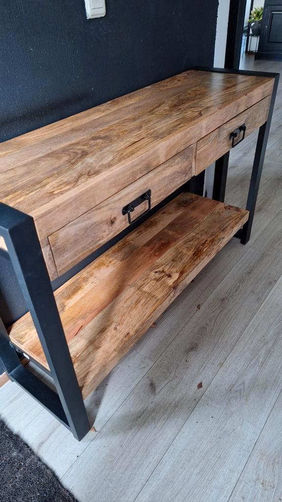 Sitetable mango, Huis en Inrichting, Tafels | Sidetables, Zo goed als nieuw, 25 tot 50 cm, Rechthoekig, Ophalen