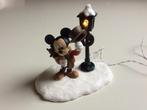 Disney scrooge - Mickey  beeldje met verlichting kerstdorp, Ophalen, Mickey Mouse, Zo goed als nieuw, Beeldje of Figuurtje