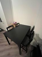 Ikea Hagernas Eettafel met Stoelen, Huis en Inrichting, Tafels | Eettafels, Ophalen, Kunststof, 50 tot 100 cm, Zo goed als nieuw