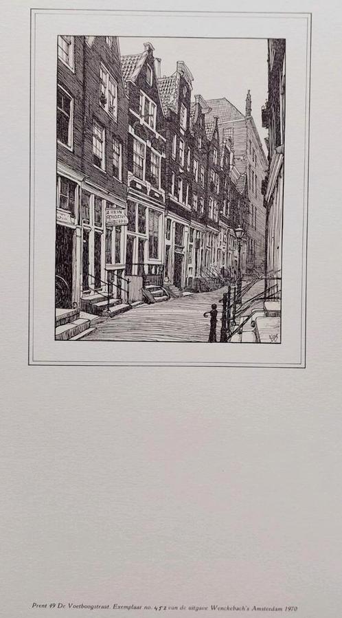 Amsterdam ... De Voetboogstraat ..., Antiek en Kunst, Kunst | Tekeningen en Foto's, Ophalen of Verzenden