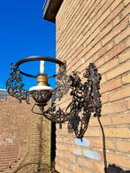 Gietijzeren olielamp, Antiek en Kunst, Ophalen of Verzenden
