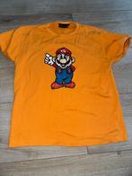 Shirt tshirt super Mario oranje L, Kleding | Heren, Verzenden, Gedragen, Maat 52/54 (L), Oranje
