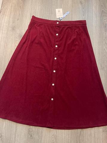CIDER lange bordeauxrode stretch rok maat 46 nieuw beschikbaar voor biedingen