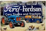 Ford en Fordson trucks en tractor reclamebord van metaal