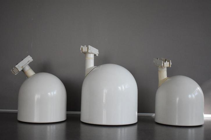 Hiemstra Evolux railamp 2x rail lampen spots, Huis en Inrichting, Lampen | Plafondlampen, Gebruikt, Kunststof, Metaal, Ophalen of Verzenden