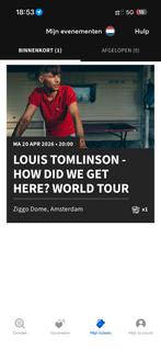 Louis Tomlinson ticket, Tickets en Kaartjes, Concerten | Dance, Eén persoon