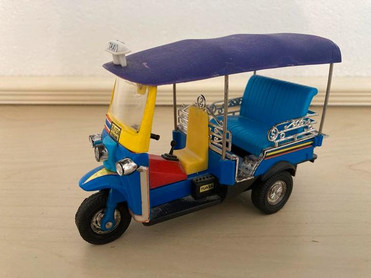 Schaalmodel Tuktuk 1:18 Diecast Vintage, Hobby en Vrije tijd, Modelauto's | 1:43, Gebruikt, Overige typen, Overige merken, Ophalen of Verzenden