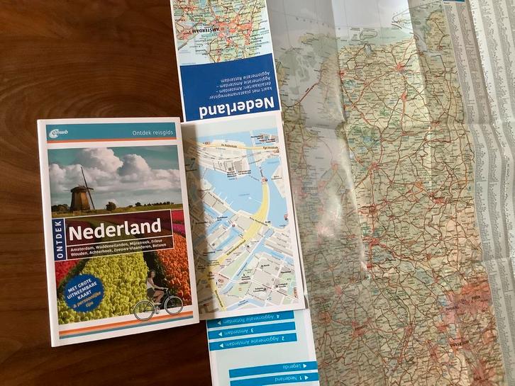 Nederland ANWB ONTDEK reisgids + kaart 290pg oa Wadden Limb., Boeken, Reisgidsen, Zo goed als nieuw, Reisgids of -boek, Europa