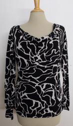 Mooie zwart/beige print top van Isabel de Pedro! 44, Kleding | Dames, Verzenden, Zwart, Maat 42/44 (L), Zo goed als nieuw