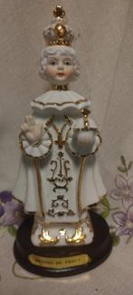 1024 Mooi beeldje van het Kindje Jezus van Praag- wit goud, Ophalen of Verzenden, Zo goed als nieuw, Beeld(je), Christendom | Katholiek