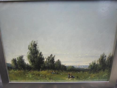 W.A. Van der Salm, (P.Scheen) Mooi duin/ZEEZICHT, PERSONEN, Antiek en Kunst, Kunst | Schilderijen | Klassiek, Ophalen of Verzenden