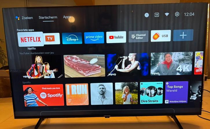 Grundig 55" UHD Android TV - Smart TV, Audio, Tv en Foto, Televisies, Zo goed als nieuw, LED, 100 cm of meer, 4k (UHD), Grundig